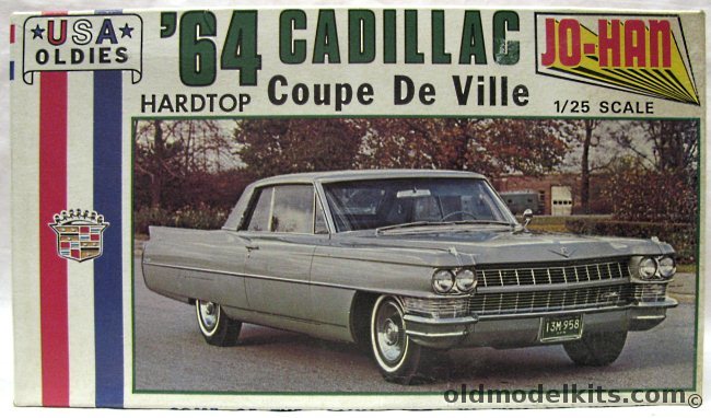 Jo-Han 1/25 1964 Cadillac Coupe De Ville - Two Door Hardtop, C-3764 plastic model kit